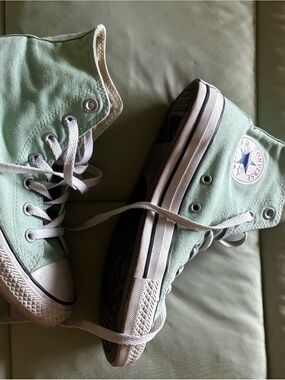 Converse Kids High Top Sneakers in Mint